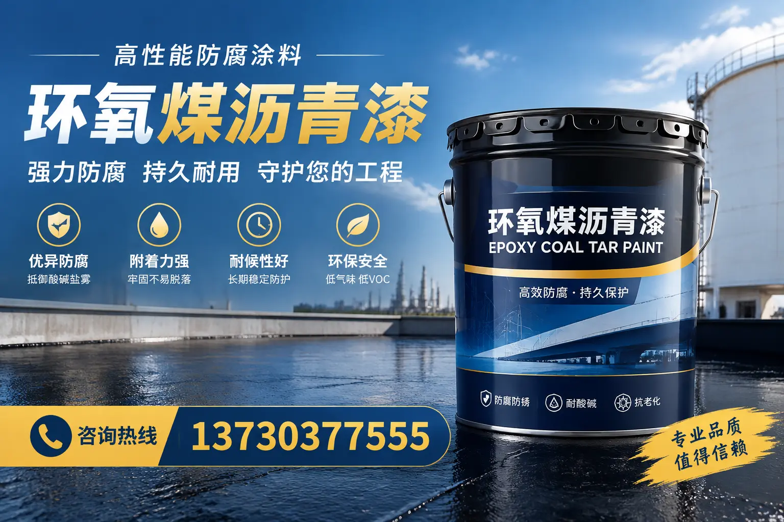 环氧煤沥青漆的耐久性分析，适合三门的使用场景